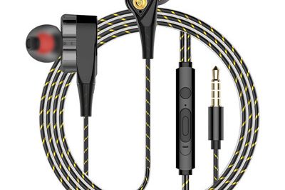 400Double Drive In Ear Earphone Bass Stereo wired Earphones Microphone (3) – 副本