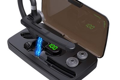 400Handsfree earhook in-ear wireless earphone with charging case (3)