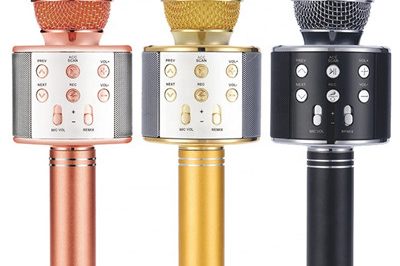400 wireless microphone handheld microphones with speaker portable (2)