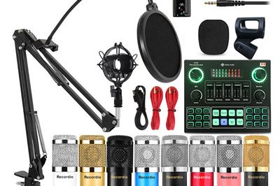 400Professional Condenser Microphone for webcast live recording (7)
