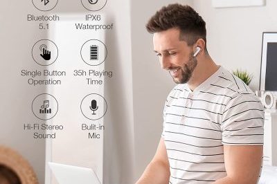 Waterproof True Wireless Earbuds With Microphone (2)