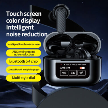 ANC Wireless Earbuds with Multiple Screensavers