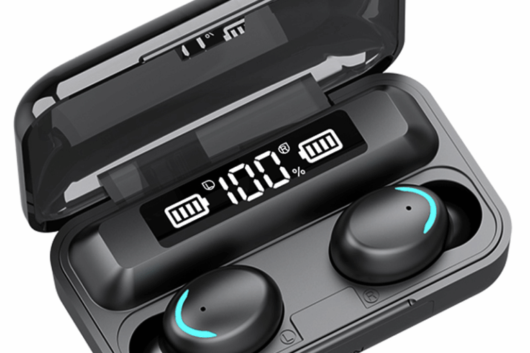 Hifi F9 Earbuds with High Capacity Wireless Headset – White & Black, Bluetooth 5.0 (6) Hifi F9 wireless earphones