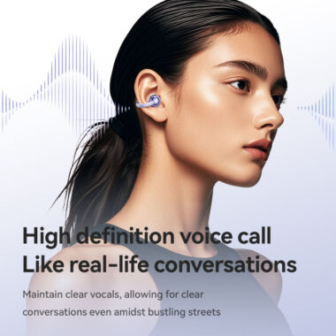 M91 Hi-Res Audio Wireless Earbuds Mini Earrings Ear Clip Sports Earphones with HD Voice Call and 38ms Game Low Latency