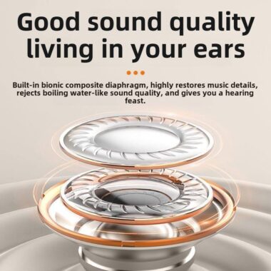 on-ear wireless TWS earbuds for sleeping