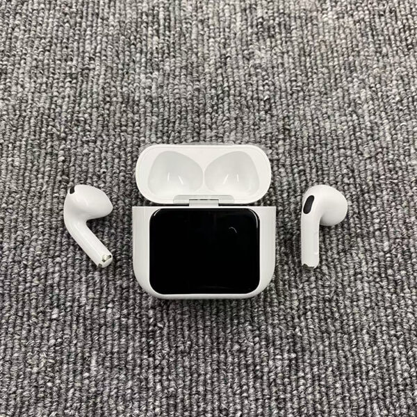 wireless language translator earbuds with LED display