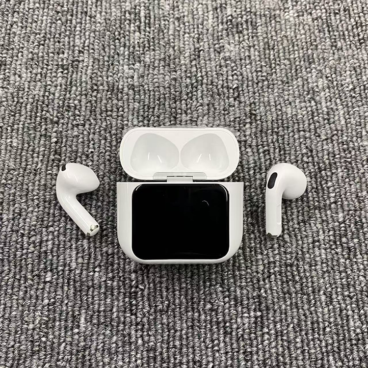 wireless language translator earbuds with LED display