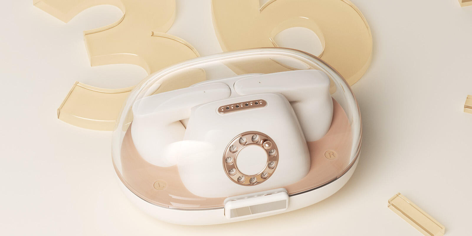 Vintage Wireless Earbuds Bluetooth 5.3